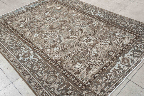 Antique Heriz Area Rug (6' x 8')